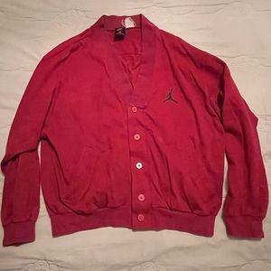 Vintage 1990s Nike Michael Jordan Air Jumpman Cardigan Sweater Sweatshirt Mens M